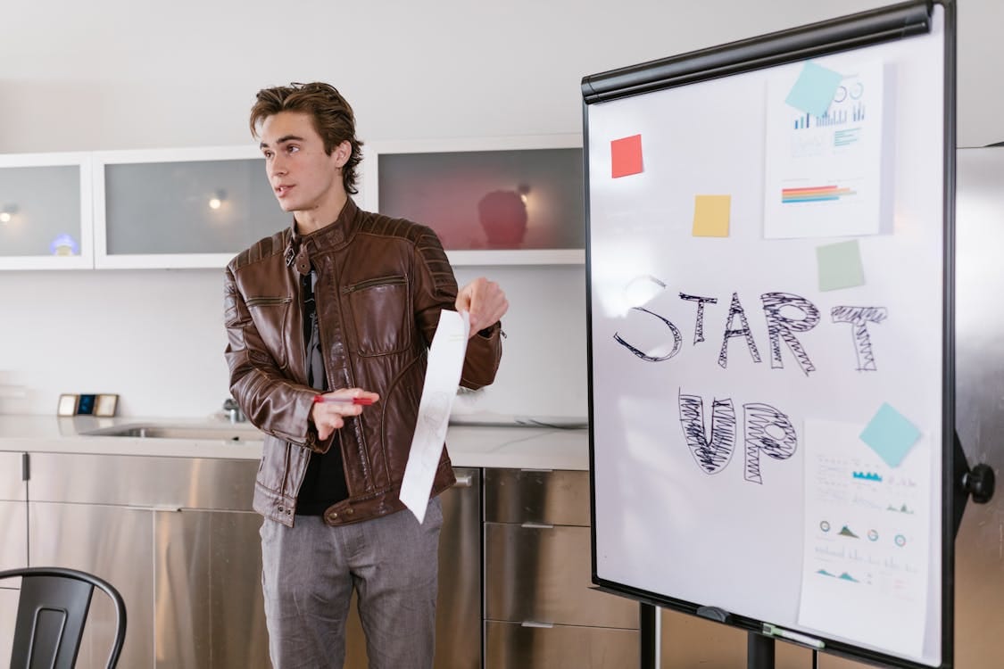 Entrepreneur business discussion